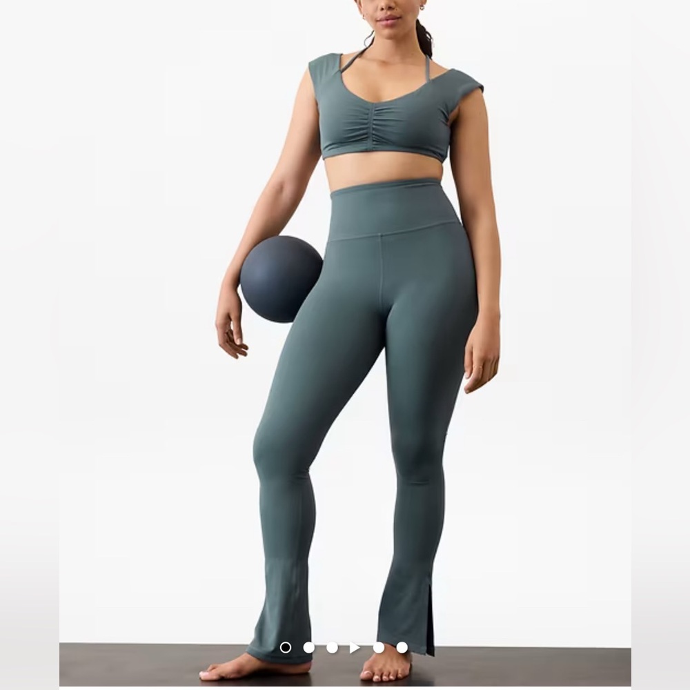 Athleta Elation Ultra High Rise Split Flare Leggings